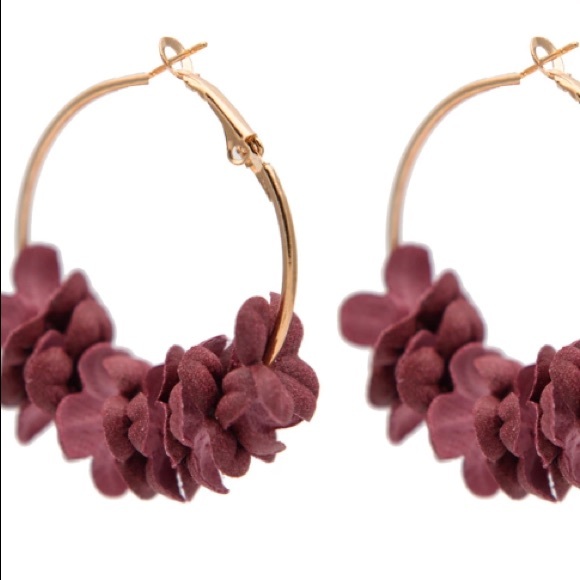 Jewelry - Flower Hoops-SOLD❌